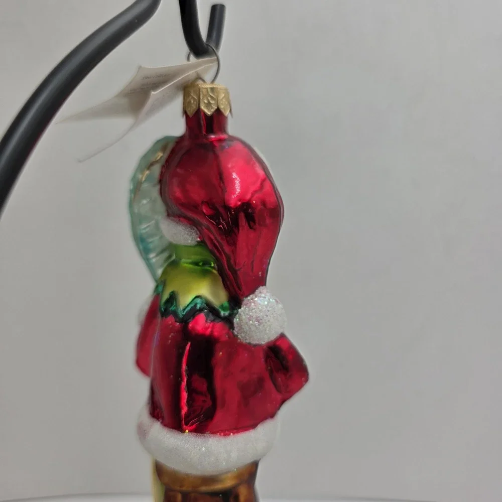 Christopher Radko Kermit Muppets Checking It Twice 1997 Glass Christmas Ornament